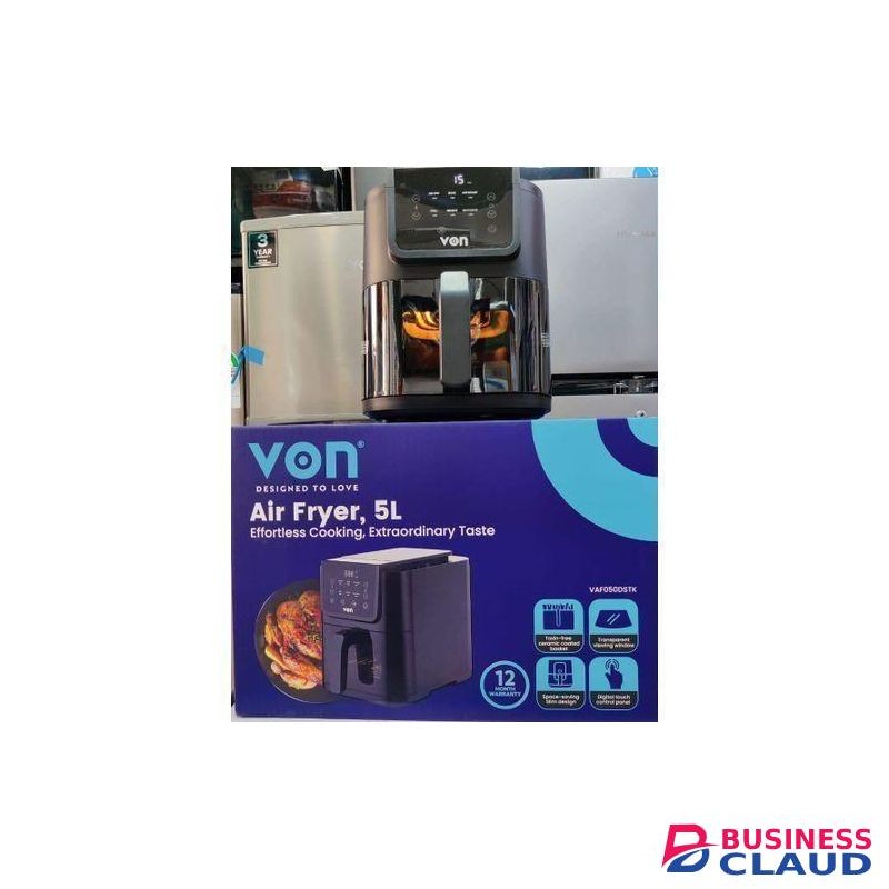 VON 5L Digital Slim Design Air Fryer – Healthy Oil-Free Cooking