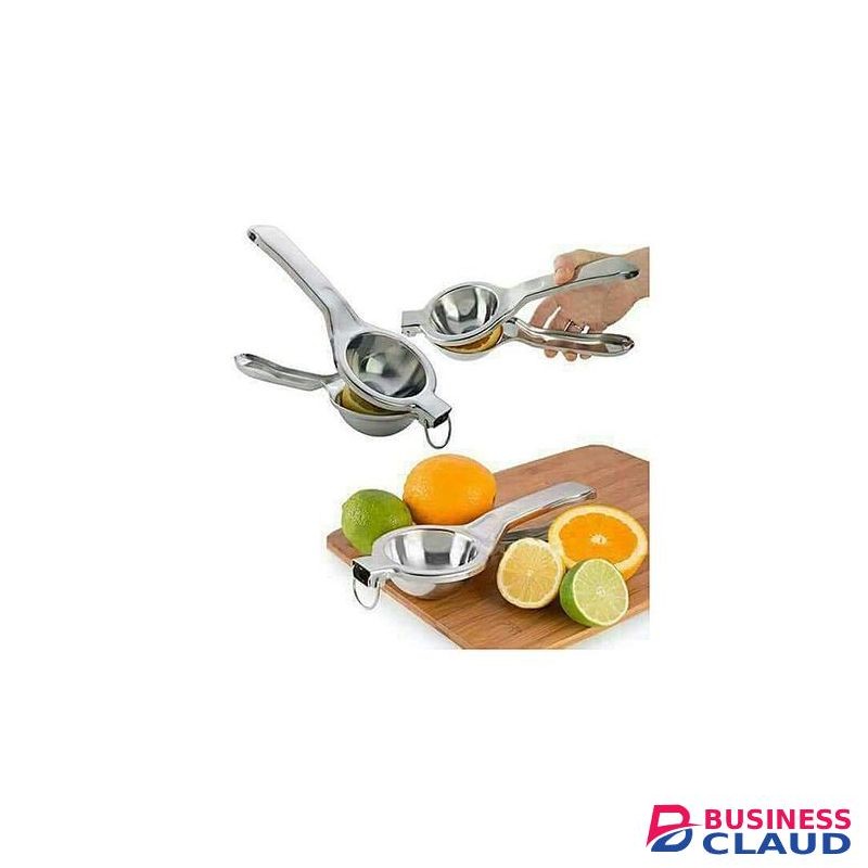 Stainless Steel Citrus Lemon Orange Squeezer - Silver