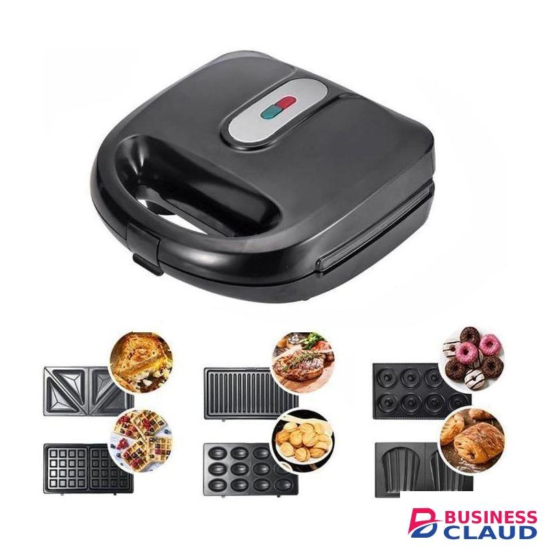 6 in 1 MultiFunctional Sandwich Maker, with Non Stick Plates
