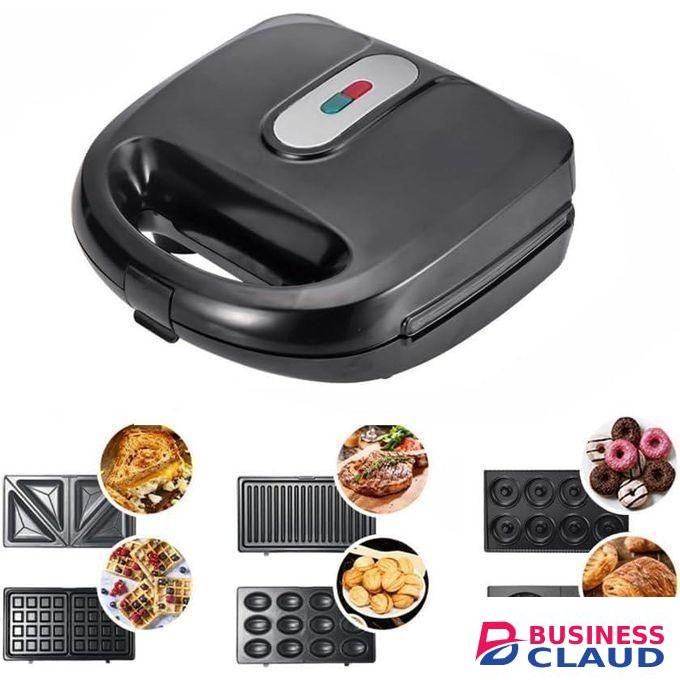 6 in 1 MultiFunctional Sandwich Maker, with Non Stick Plates