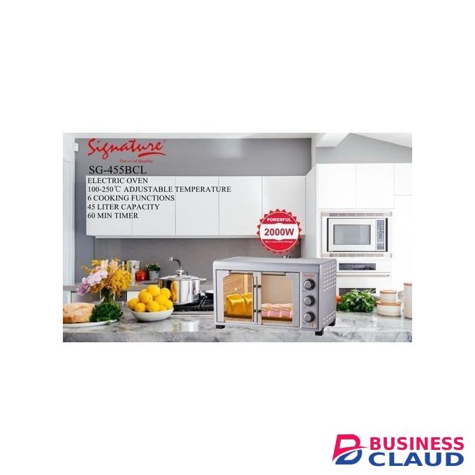 Signature 2000w Powerful 45ltrs Double Door Oven.