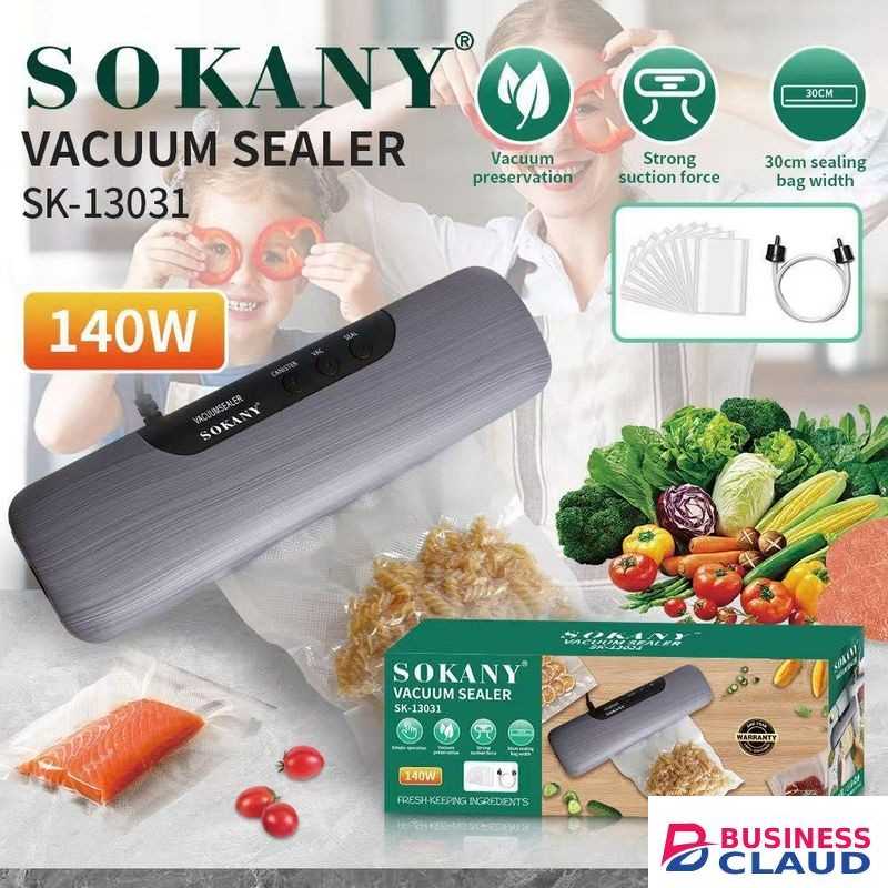 Sokany Vacuum Sealer and Packaging Machine with sample Vacuum Bags ,Commercial-Grade ,Auto Operation -Dry and Wet System