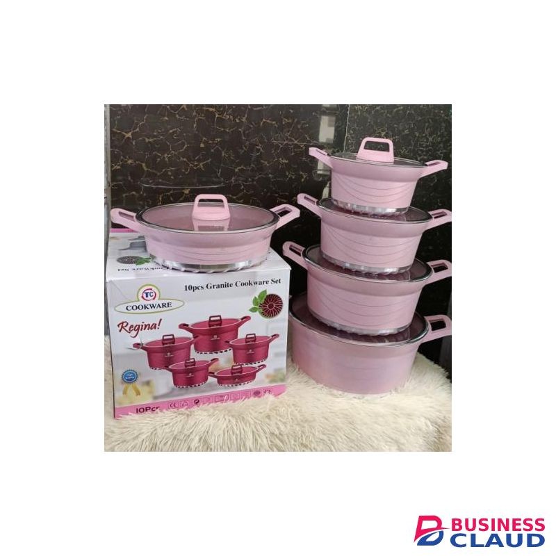 TC 10pcs Heavy Granite Nonstick Cooking Pots Sufuria Set