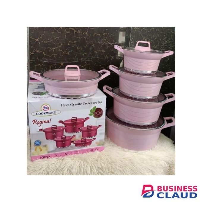 TC 10pcs Heavy Granite Nonstick Cooking Pots Sufuria Set