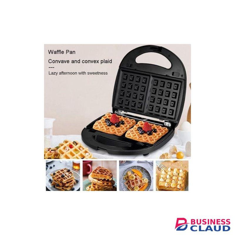 Sokany 3-in-1 Sandwich Maker with Removable Plates for Sandwiches, Waffles, Mini Treats, Paninis, Grills. Non-Stick Coated, Double-Sided Plates. 750W Power.