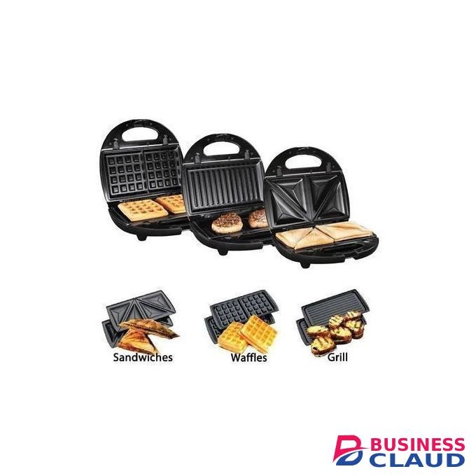 Sokany 3 In 1 Sandwich (two Slices Bread Toaster), Waffle & Grill