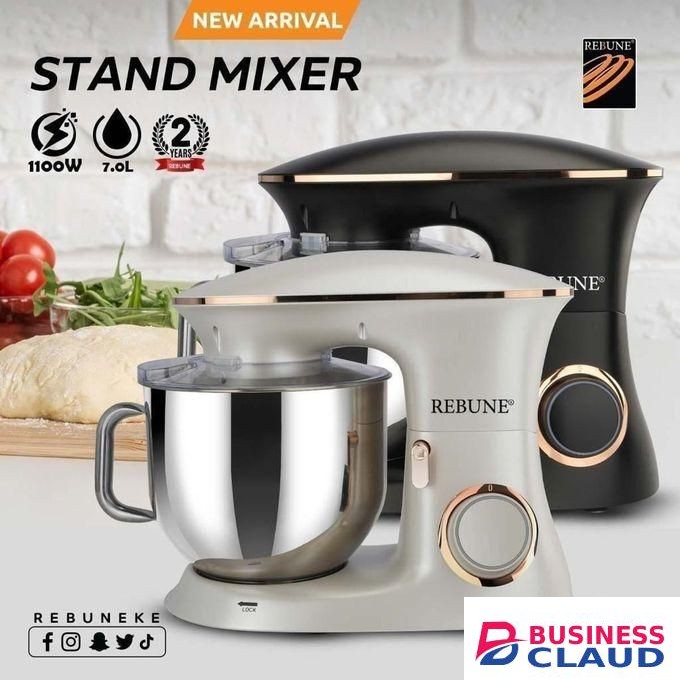 Rebune 7L Heavy-Duty Stand Mixer – Commercial Grade with Stainless Steel Bowl