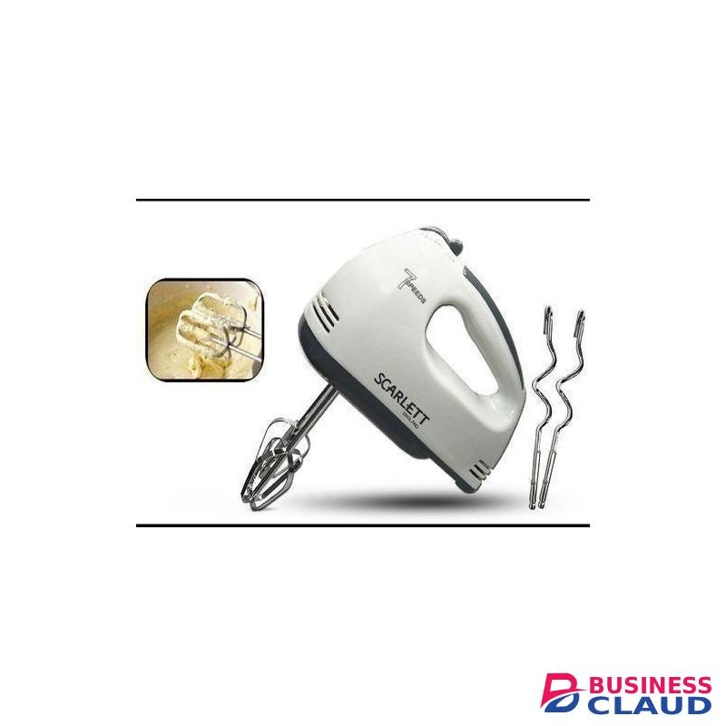 Scarlet 7-Speed Portable Hand Mixer