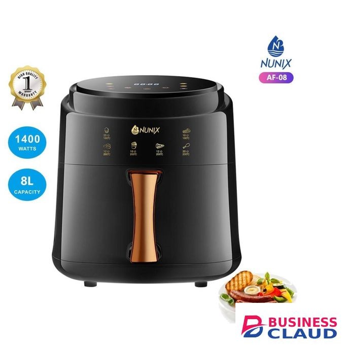 Nunix Air Fryer Oil Free with Digital Touch Screen 8L AF-8