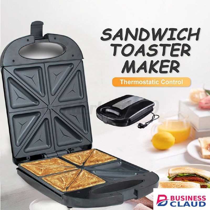 Sokany 4 SLICES Sandwich Maker 1200W