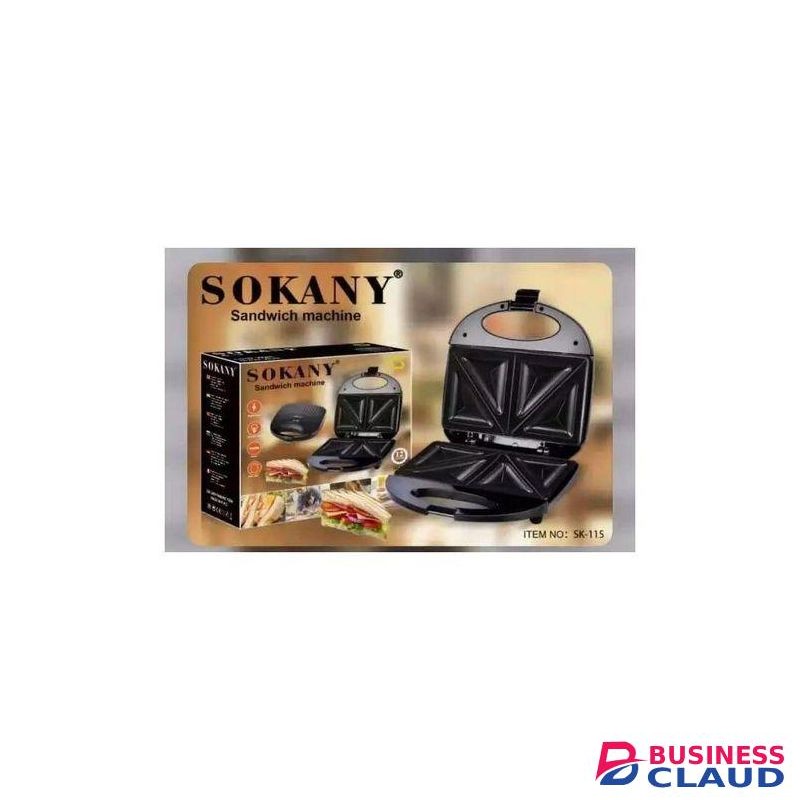 Sokany 2 Slice Electric Sandwich Maker With Non-Stick Plates