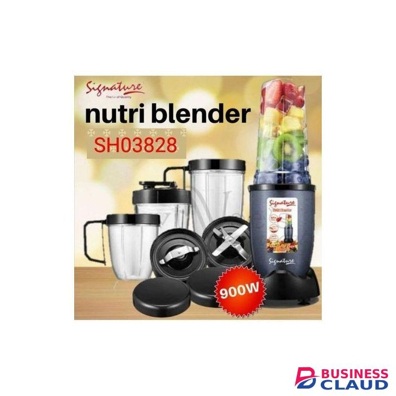 Signature 900W Nutri-Blender Food processor for Shakes, Smoothies, Food Prep, and Frozen Blending