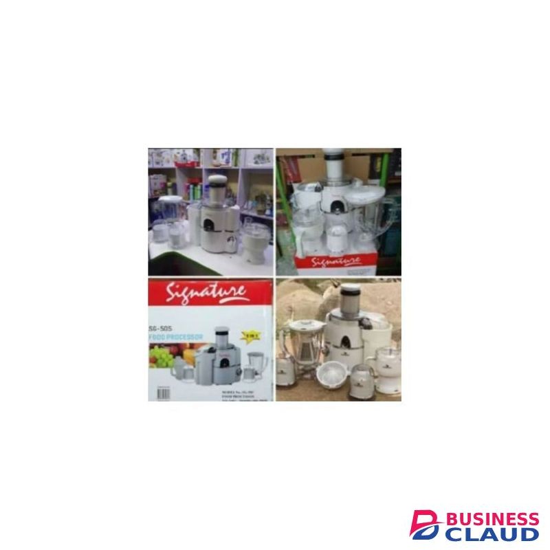 Signature Unbreakable Multipurpose 5 In1 Food Processor Blender Juicer