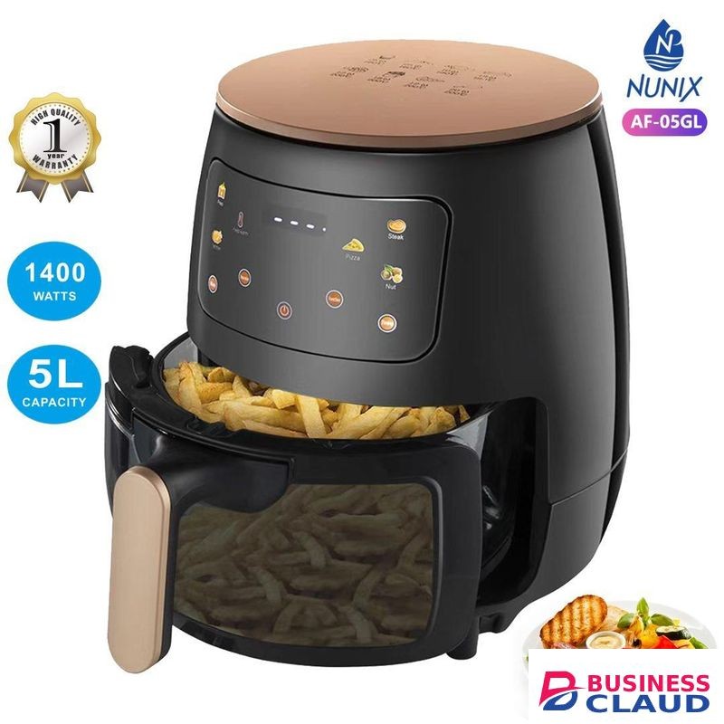 Nunix 1400W 5 Litres Air Fryer – Healthy Oil-Free Cooking