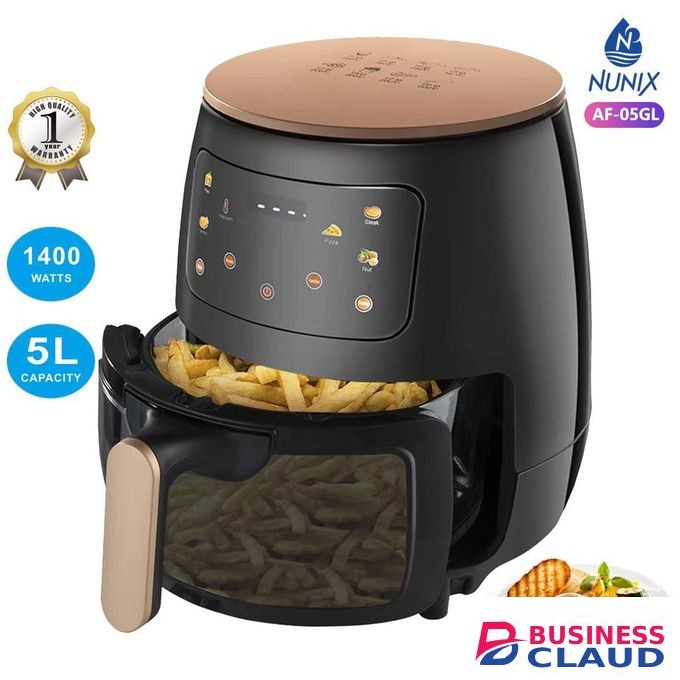 Nunix 1400W 5 Litres Air Fryer – Healthy Oil-Free Cooking
