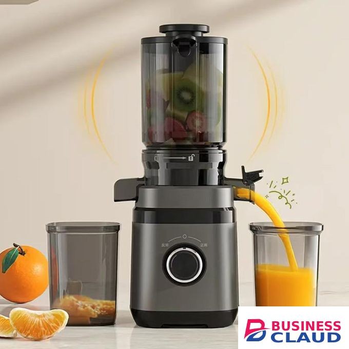 Hoffmans Slow Juicer, 300W Pure Copper Motor, 110mm Wide Chute, High Juice Yield, Automatic Separation of Slag and Juice, Slow Masticating Juicer for Vegetables & Fruits, low Noise Juice Extractor