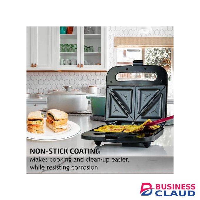 Sokany 2 Slice Sandwich Maker. Non-Stick Double Sided Plates/ Press Toaster.