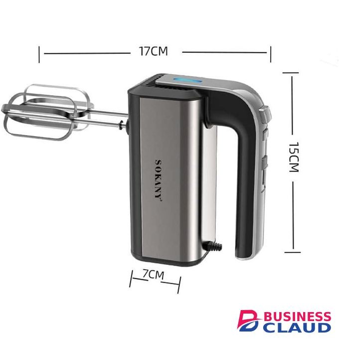 Sokany Powerful Hand Mixer Electric, 800W Food Mixer 5 Speed Handheld Mixer, 2 Dough Hooks, 2 Beaters for Easy Whipping, Mixing Cookies, Brownies, Cakes, and Dough Batters