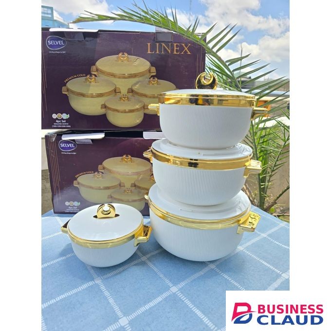 hotpot set, insulated serveware, premium gold hotpots