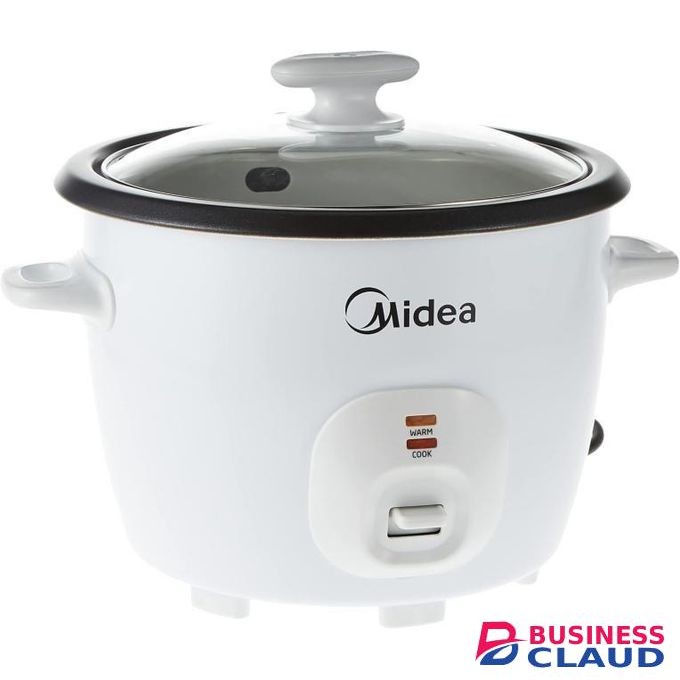 Midea 4.5L Rice Cooker with Glass Lid - White