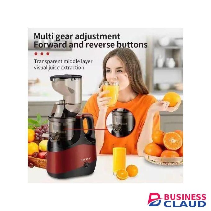 Sokany Multipurpose Electric Slow Juicer Cold Press Squeezer For Fruits And Vegetable Slow Juicer, Machine Food Processor 800W