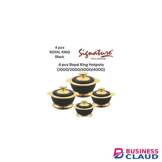 Signature 4 Pcs Royal King Ultra Hotpots (1000/2000/3000/4000)