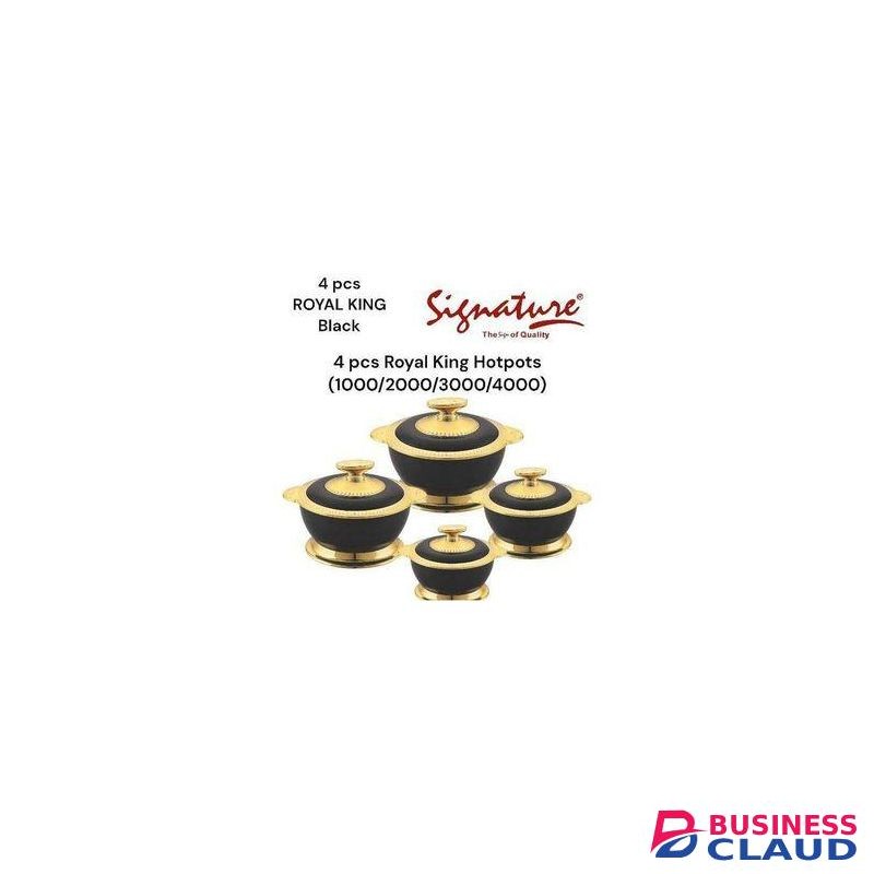 Signature 4 Pcs Royal King Ultra Hotpots (1000/2000/3000/4000)