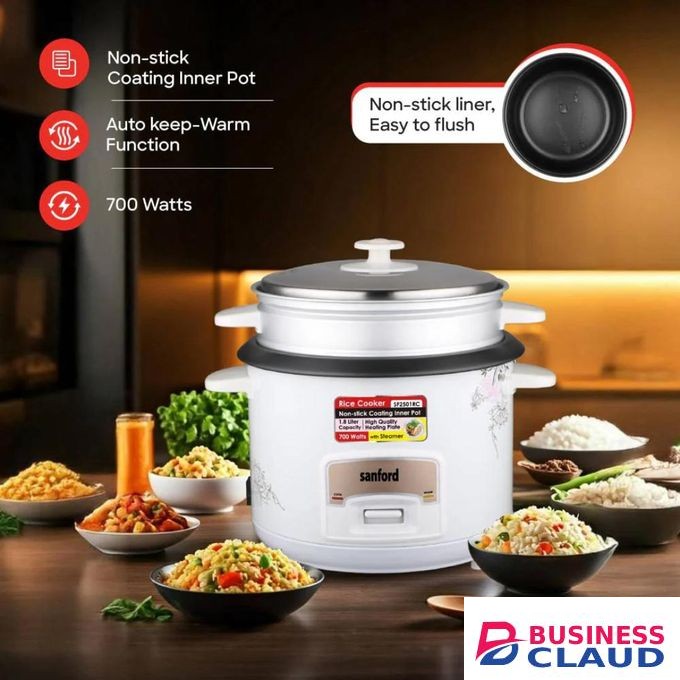 Sanford Rice Cooker 1.8L 700W SF2501RC (2YR WRTY)