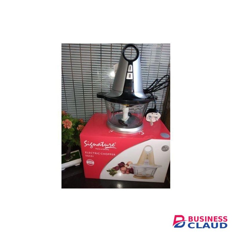 Signature Electric HardFood, Onion, Garlic, Veggi Chopper-Meat Grinder