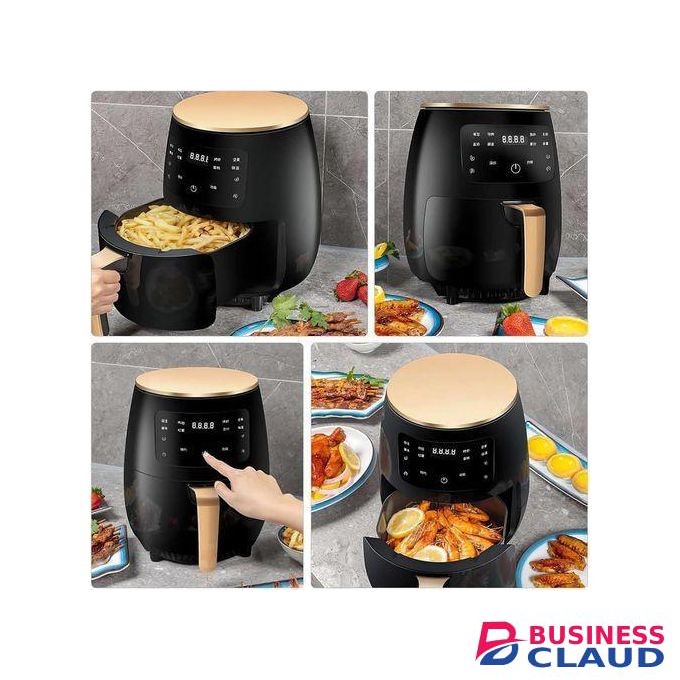 SILVER CREST Air Fryer Digital touch Multifunction 6L Capacity Black 2400 Watts. Non-Stick bucket & Temperature Control. Ideal for Frying, Grill, Roast, Bake & Toast. Vegetables, French Fries