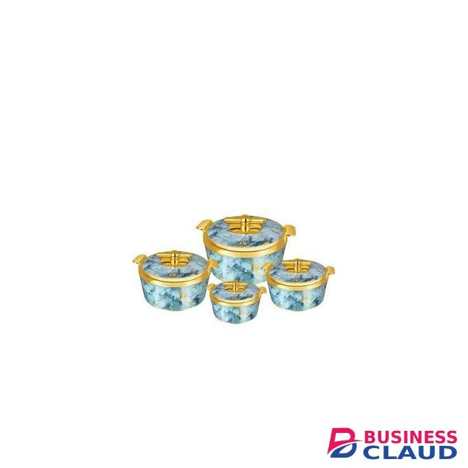 Signature 4 Pcs Pearl Platina Hotpots 700/1000/1500/2500ml
