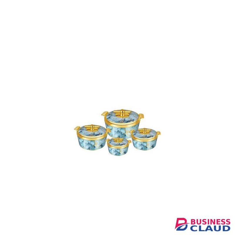Signature 4 Pcs Pearl Platina Hotpots 700/1000/1500/2500ml
