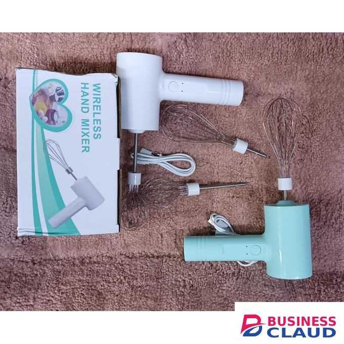 Hand Mixer, Portable Electric Cordless Handheld Mixer, 3-speed Usb Rechargeable
