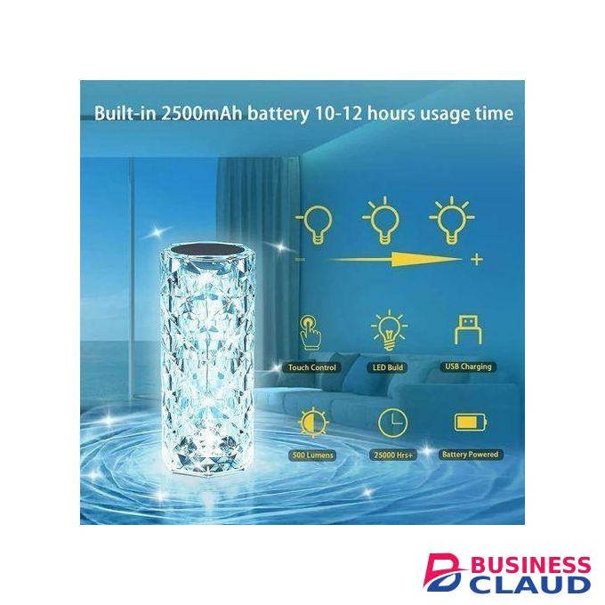 Touch LED crystal table lamp Rose Light projector 16 colors Atmosphere light