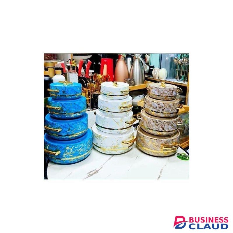 Turkish 4pcs of Insulated Hotpots Serving Dishes Hot Pot Serveware Set - 1.0lts ,1.5lits ,2.5lts ,3.5lts