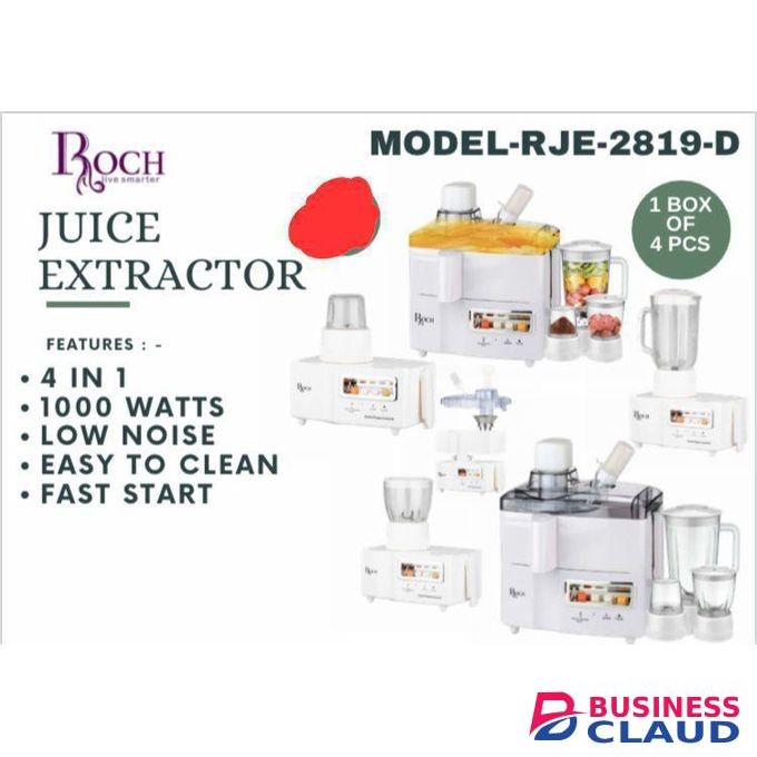 1000 W 4 in 1 juicer extractor-Wit1000 W 4 in 1 juicer extractor-With Juicer, Blender, Chopper and Grinder - Extractor For Fruit& Vegetables Juicer, Blender, Chopper and Grinder - Extractor For Fruit& Vegetables