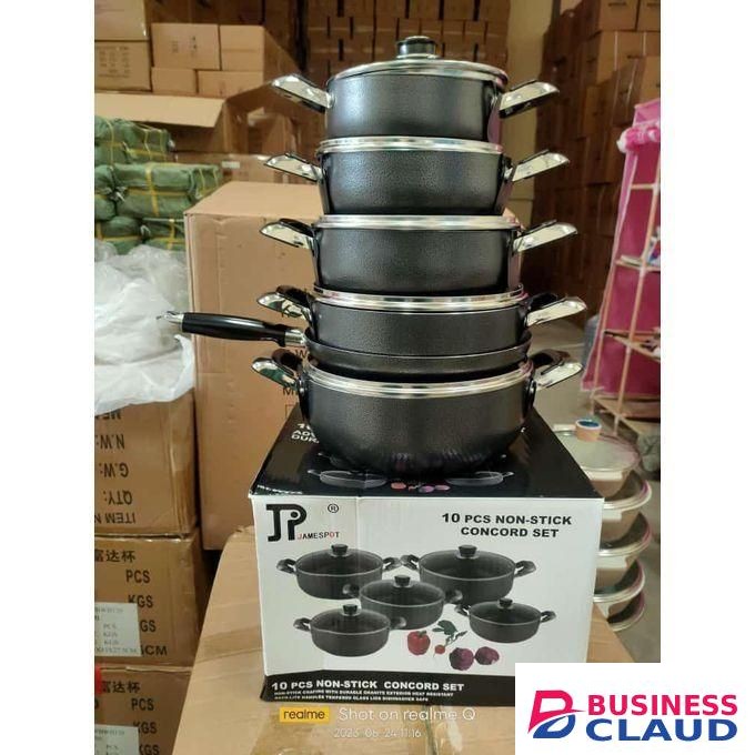 Jamespot Black Cookware Set 10 pieces