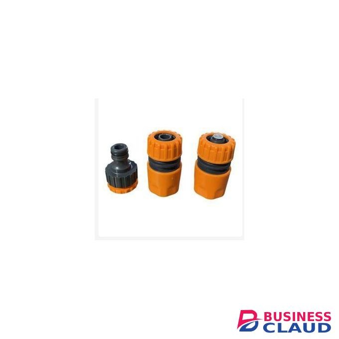 Garden Water Hose Pipe Connector Fitting 3/4" 3PCs