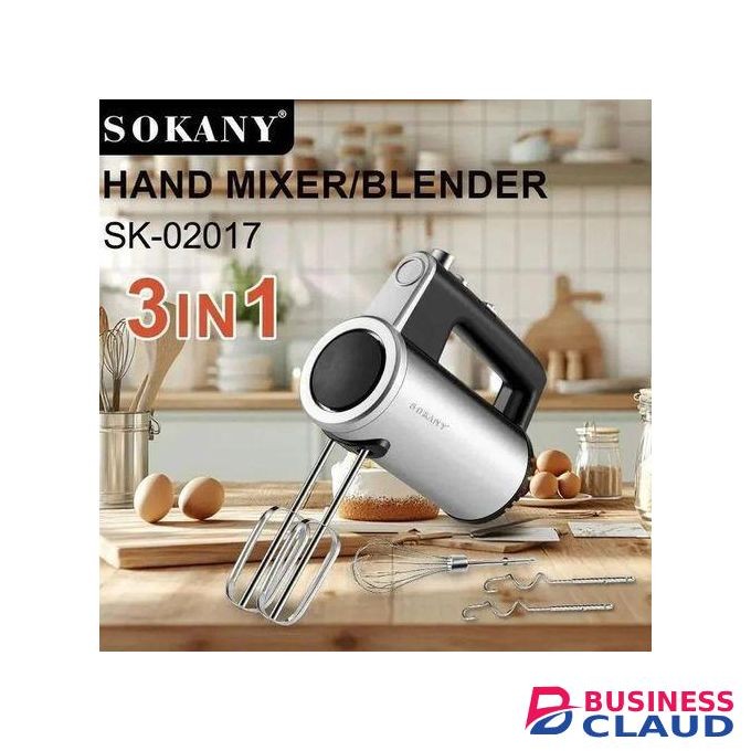 Sokany Powerful 800W Hand Mixer, 5-Speed Electric Hand Held Mixer for Baking, Lightweight Stainless Steel Hand Beaters *2 ,Dough Hooks*2 and whisk with Eject Button, Kitchen Mixer for Cream, Cookies,