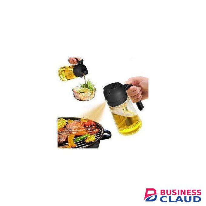 2-in-1 Oil & Vinegar Sprayer Dispenser – Glass Cooking Oil Spray Bottle