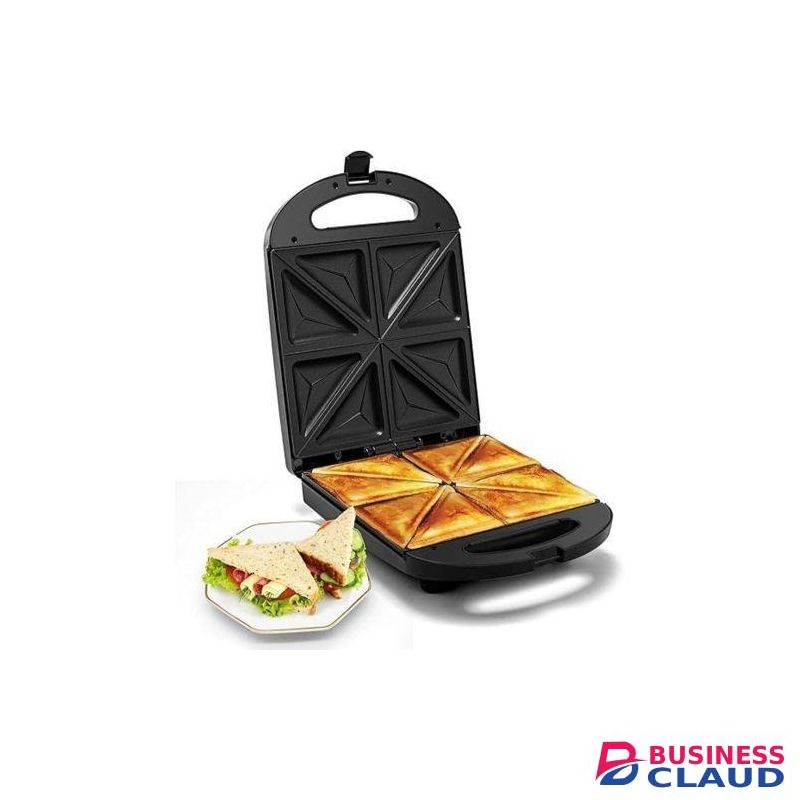 Sokany Quality Breakfast Sandwich Maker, 4 Slices of Panini Grill Press Sandwich Maker, Electric Sandwich Maker with Indicator Light, Grill Cheese & Egg Muffin Sandwich Maker