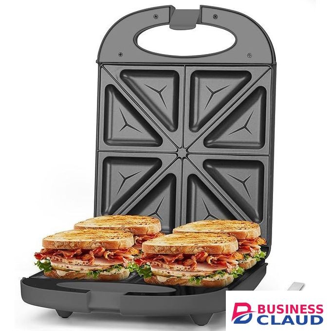 Sokany Quality Breakfast Sandwich Maker, 4 Slices of Panini Grill Press Sandwich Maker, Electric Sandwich Maker with Indicator Light, Grill Cheese & Egg Muffin Sandwich Maker