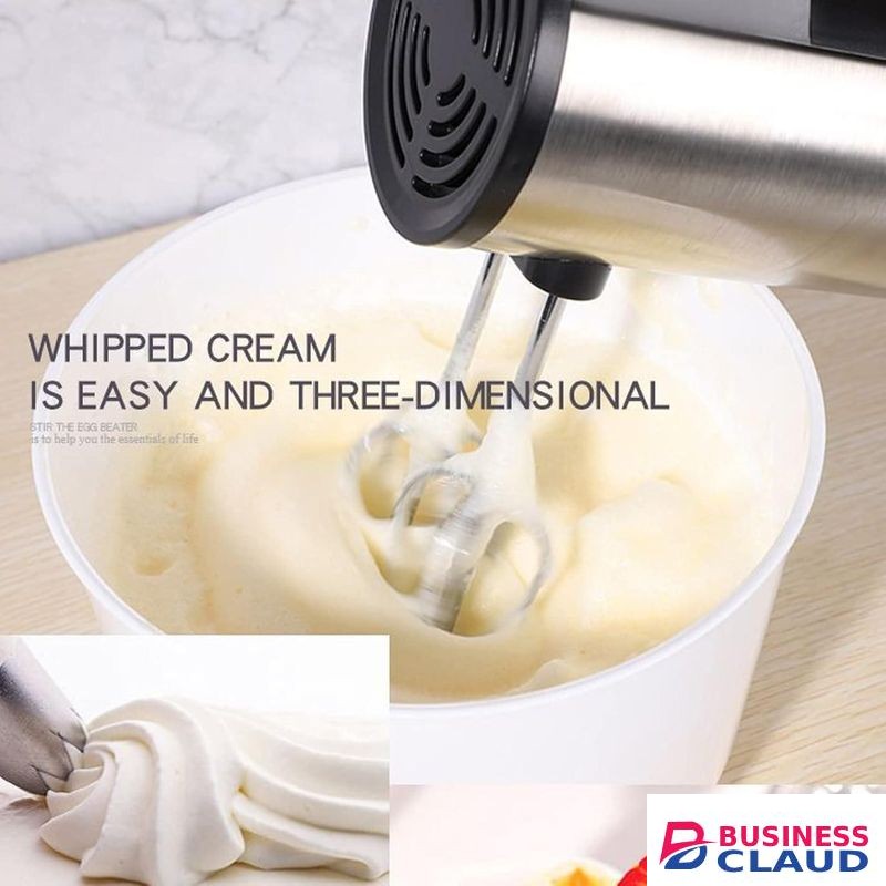Electric Hand Mixer, 350 W, 5 Speeds, Turbine Acceleration, Intelligent Automatic Whisk, 304 Stainless Steel, Lightweight and Comfortable Handle, for Baking, for Whipped Cream