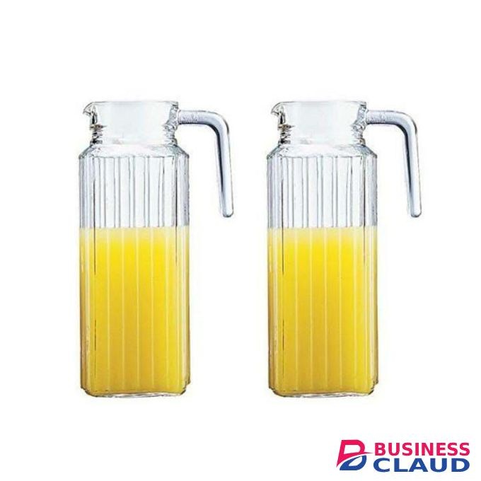 1 Pc Wine ,Juice, Water Serving Glass Jugs - Lids-Water Jug