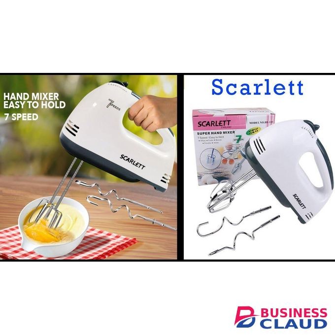 Scarlet White Handmixer - Powerful, Compact & Easy to Use