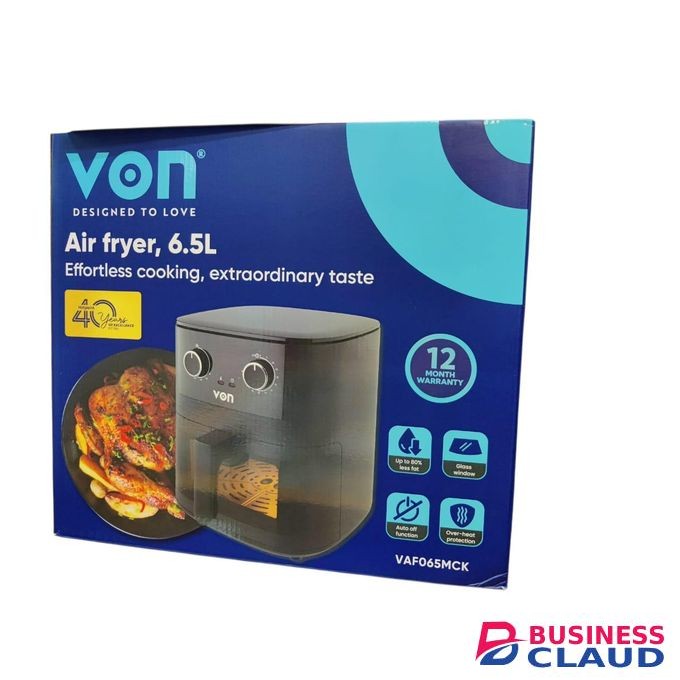 VON 6.5L Extra Large Capacity Manual Air Fryer