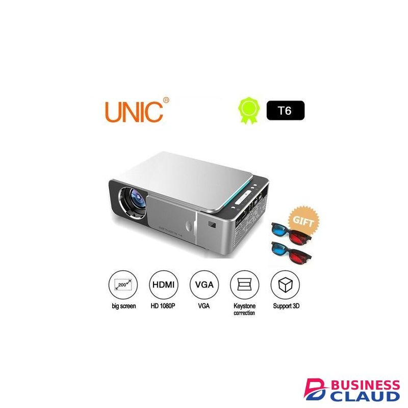 Portable Smart Android Projector HD 3500 Lumens 4K 1080p