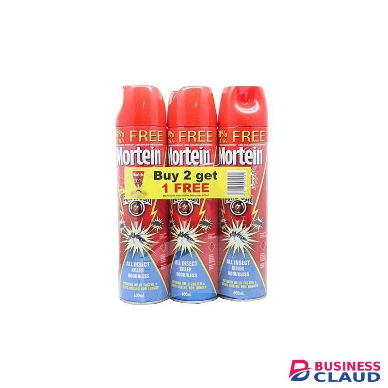 Mortein 3 Pieces Of Doom Odourless All Insect Killer Spray
