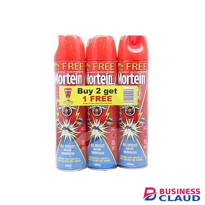 Mortein 3 Pieces Of Doom Odourless All Insect Killer Spray