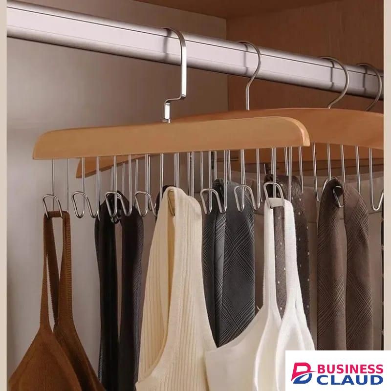 Wooden plank 8 hook hanger